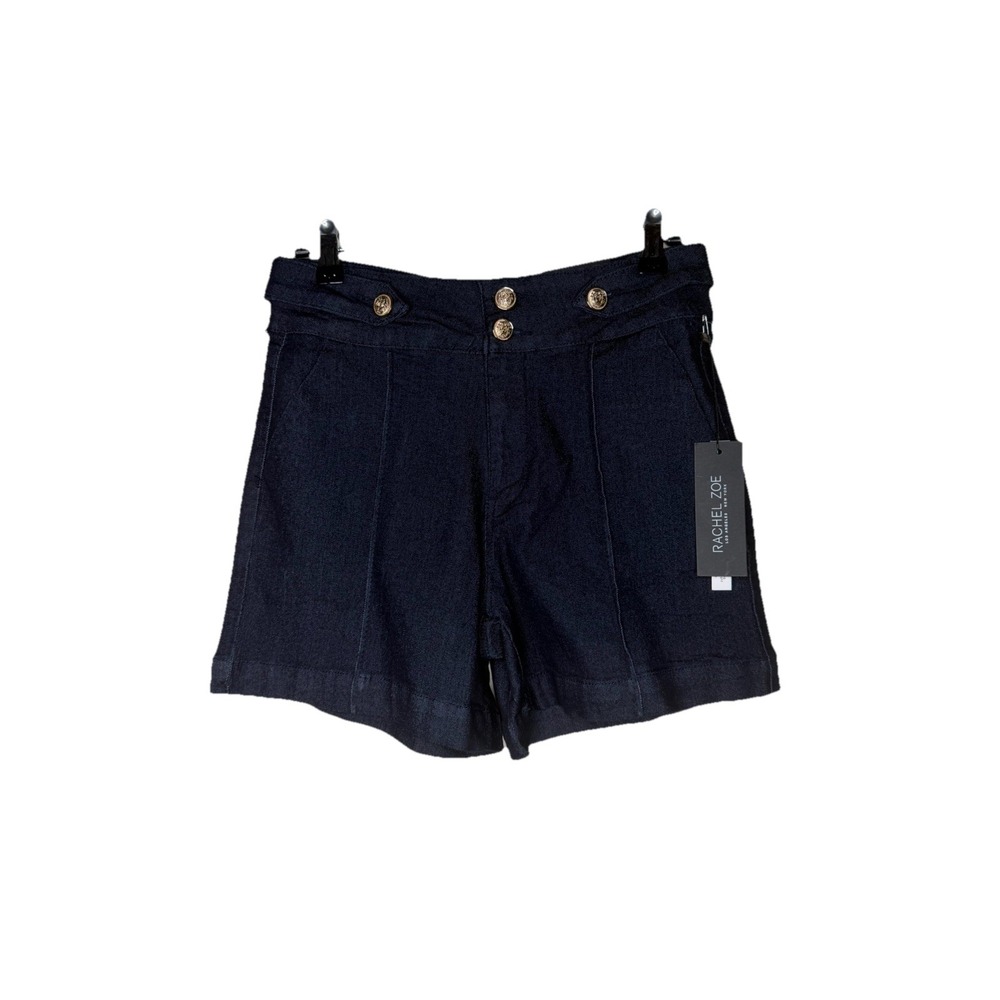 RACHEL ZOE Women's Hi-Rise Short Dark Blue Size 4